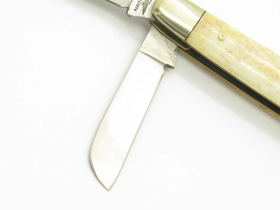 Vintage 1976-1978 Parker Frost Imai Seki Japan 4" Stockman Brahma Folding Knife - Image 4 of 4