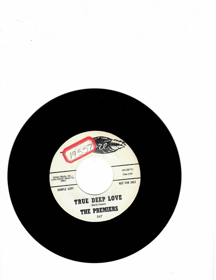 ROCKABIILY-PREMIERS-THE RED-LIGHT BANDIT/TRUE DEEP LOVE-DORE 547 - Image 2 of 2