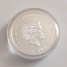 Tuvalu 1 Dollar 2013 Silber 0.999 Motiv Schiff Bismarck Historic Warships