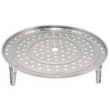 10.2 /26cm Stainless Steel Steaming Rack, Multifunction Steam Basket with Rem...