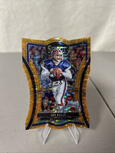 2019 Panini Select Premier Level Die-Cut Neon Orange Pulsar 1/11 Jim Kelly HOF
