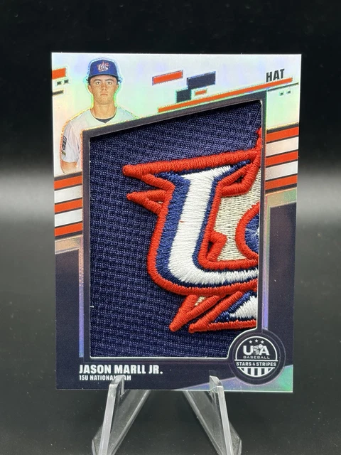 2026 Panini Stars & Stripes Prizm JASON MARLL JR. JUMBO JERSEY LOGO PATCH 2/6 SP