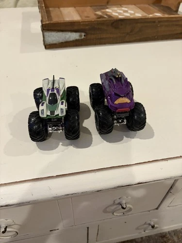 Lot Of 2 Zurg And Buzz Lightyear Hot Wheels Monster Truck Diecast Rare Vintage