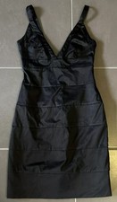 Ladakh Little Black Dress Size 8 Pencil Bodycon Cotton & Spandex Party EUC