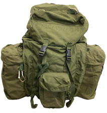 Vintage British Army PLCE 85 Pattern Rucksack Bergan & Side Pouches Olive Rare