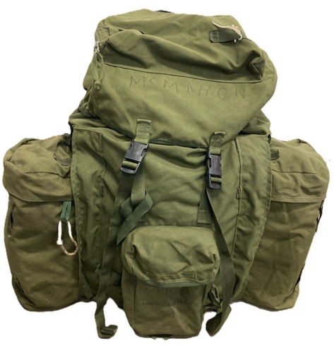 Vintage British Army PLCE 85 Pattern Rucksack Bergan & Side Pouches ...