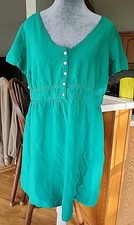 Isabel by Ingrid Isabel Green Maternity Dress Med. Short Sleeve Pockets