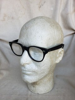 Vintage American Optical Black Plastic Eyeglasses