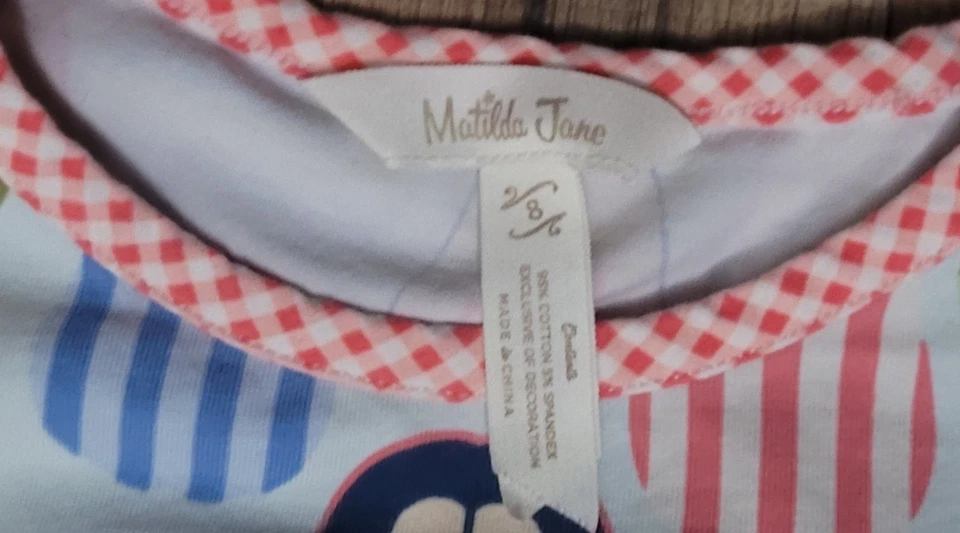 Matilda Jane Girls Class President Lap Dress Size 8 - Image 2 of 4