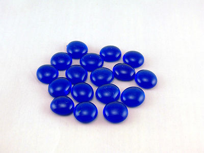 Glasnuggets - Dekosteine - Muggelsteine, klein in blau im 200g Beutel