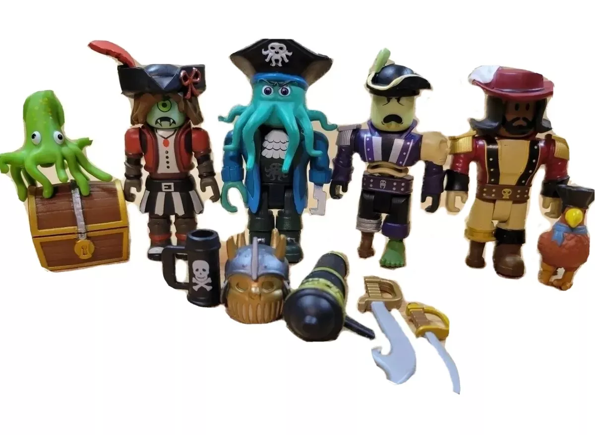 12 Pc. Roblox Pirate Showdown Action Figures & Accessories, Jazwares NO  Codes