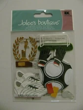 Jolee's Boutique PLAYING SOCCER Dimensional Stickers NIP