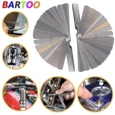 32 Blade Feeler Filler Gauge Spark Plug Gap Metric/SAE Measuring Tool Set