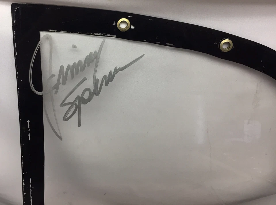 NASCAR / JIMMY SPENCER / FIRMADO / AUTOGRAFIADO / VENTANA DE COCHE DE CARRERAS / ¡RARO!!! Foto 2 de 4
