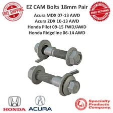 SPC EZ Cam XR Adj 18 mm Camber Bolts Pair For Honda Pilot & Acura MDX ZDX #81295