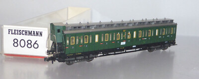 Fleischmann N 8086; Abteilwagen 3. Kl. DRG mit Bremserhaus,  in OVP /S652