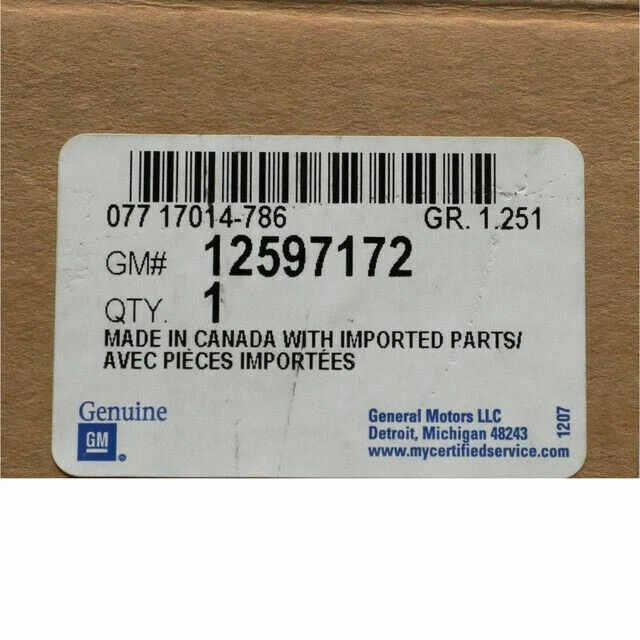 Carcasa termostato genuino GM 2006-2017 Buick Chevrolet Pontiac Saturn 12597172 Foto 3 de 4