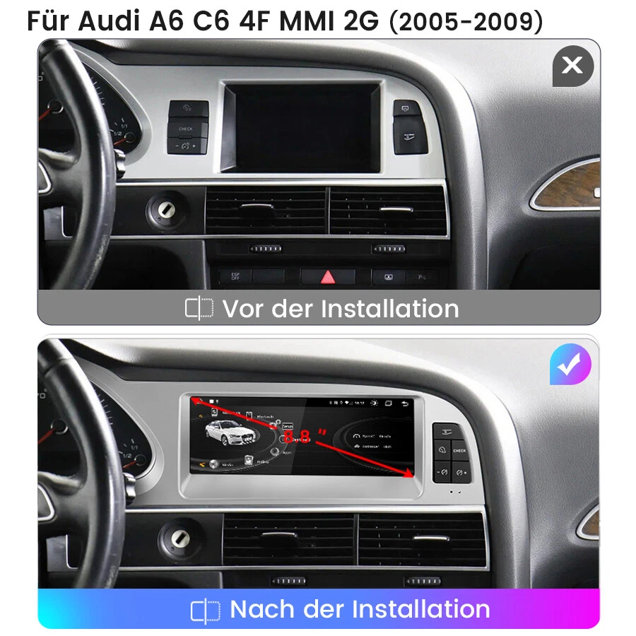 für Audi A6 C6 4F MMI 2G High 2005 64GB Carplay Bluetooth Android Radio GPS Navi - Bild 3 von 4