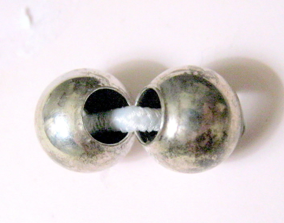 NOS STERLING SILVER Still on Card INDIVIDUALITY BEADS 2 Piece - Image 2 of 3