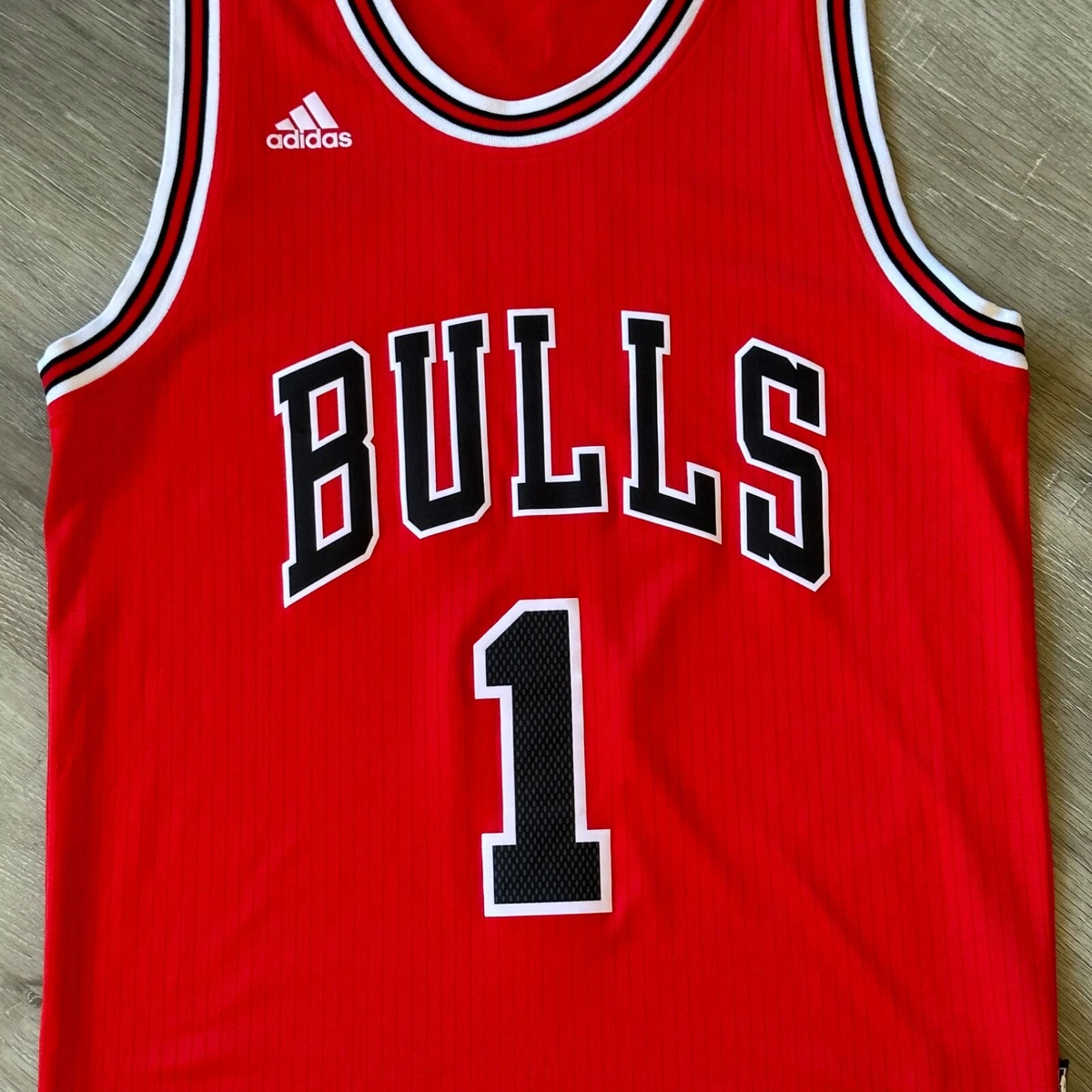 Authentic Rookie Derrick Rose Chicago Bulls white jersey adidas sz 40 / M RARE !