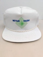 Vintage USA MADE Mettler Toledo Precision Instrument MFG Trucker Hat Snapback 