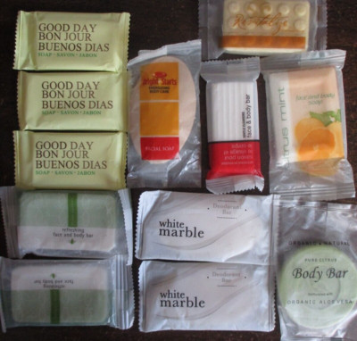 LOT of 12 travel bar soaps (Serene Elements, Matrix, Revitalize, Citrus Mint, et