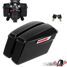 Vivid Black Hard Saddlebag Saddle Bags For Ha...