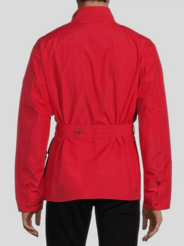 NWT $798 RLX Ralph Lauren Kline Waterproof Belted Red Rain Jacket Size M - Picture 2 of 2