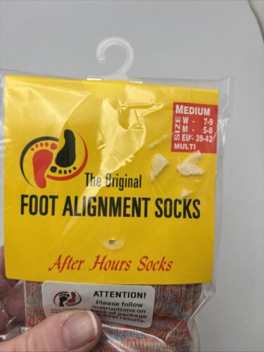 NEW HAPPY FEET Original Foot Alignment Socks After Hours Med W 7-9 M 5-8 Colors - Picture 3 of 11