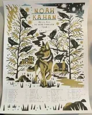 Noah Kahan Concert Poster 2024 North American Tour Limited Edition SHOW rePrint
