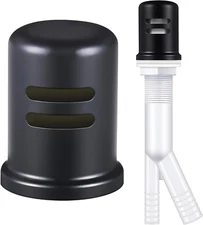 1 Set Dishwasher Air Gap Kit, with Skirted Brass Air Gap Cover and Matching Escu