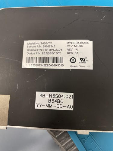Nuova tastiera Lenovo PK130RR3A06 9Z.N5SBC.40A NSK-B54BC T4B9-ARA araba retroilluminata - Foto 3 di 3