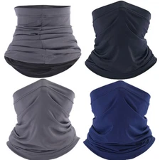 Face Mask Windproof Summer Neck Gaiter Women Men Tube Bandana Scarf Sun Shield
