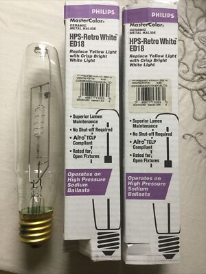 10 NEW PHILIPS 250 WATT METAL HALIDE LAMP CDM250S50/V/O/4K/ALTO, ED-18, ER Mogul