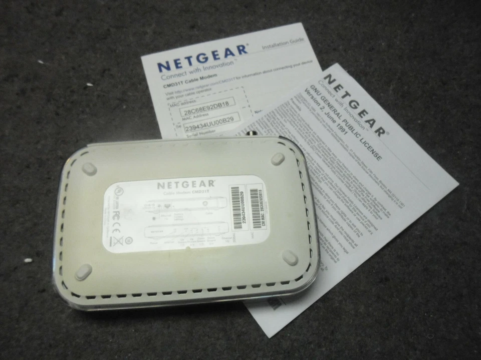 NETGEAR High Speed Cable Modem CMD31T Only No Cable or Adapter Used - Image 3 of 4