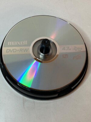 12 Disc Rewritable DVD-RW Spindle Blank Record Media Digital Data 4.7 GB B1