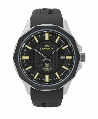 Orologio Uomo Lorenz YACHTING CLUB Automatico Meccanico Miyota In Gomma  Nero | eBay