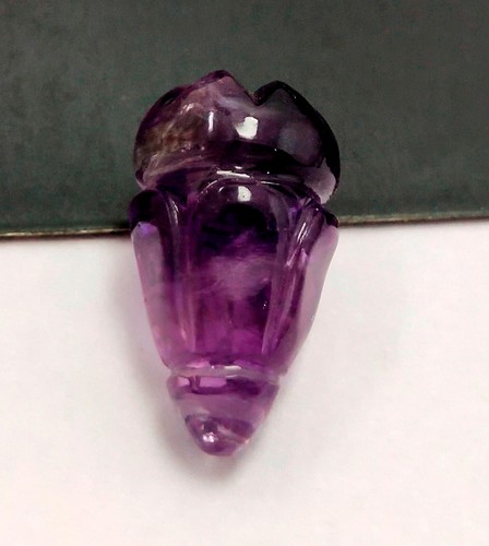 Piedra preciosa suelta tallada en forma de gota de amatista púrpura natural - Imagen 4 de 23
