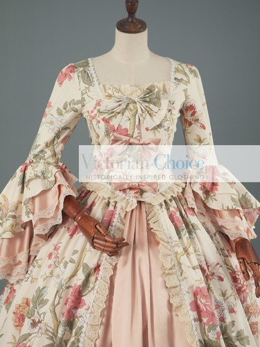 Renaissance Marie Antoinette Gown Bridgerton Queen Princess Dress Halloween 146 - Picture 5 of 6