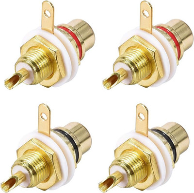 RCA Female Panel Mount Chassis Socket Jack Connector for Amplifier Audio Termina