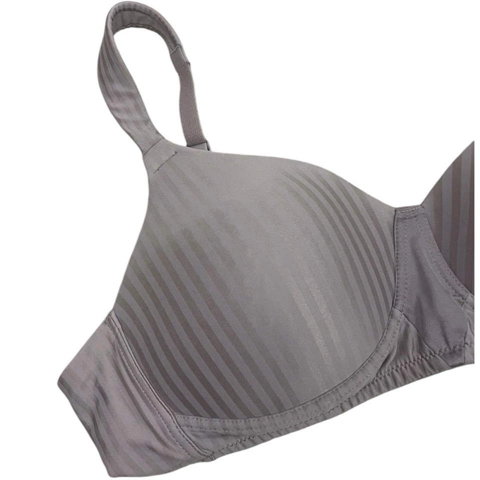 Sujetador acolchado a rayas púrpura Playtex  Foto 2 de 4