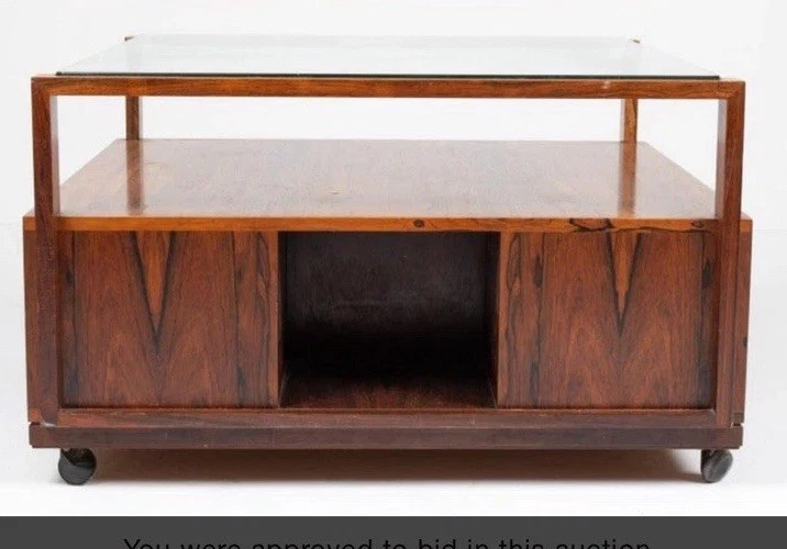 Датский современный журнальный столик середины века из тикового дерева с плиткой сверху - Изображение 2 из 4