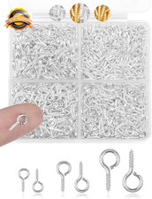 600pc Small Eye Pins Mini Eyelet Screws for Jewelry Making DIY Crafts
