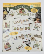 Fun With Food-Stitch World X-Stitch-35+ Designs Patterns Inspired Cross Stitch 