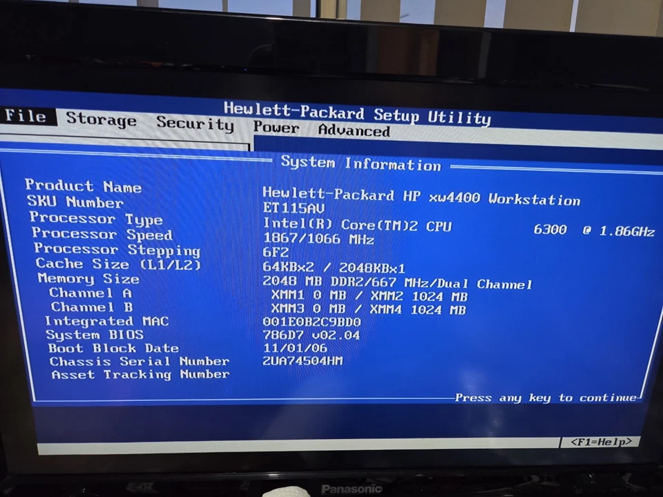 HP XW4400 Workstation ET115AV Server Intel CORE2 6300 2GB RAM- NO PSU OR GPU - Image 2 of 4