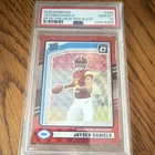 Panini 2024 Donruss Jayden Daniels Optic Preview Red Wave #389 PSA 10