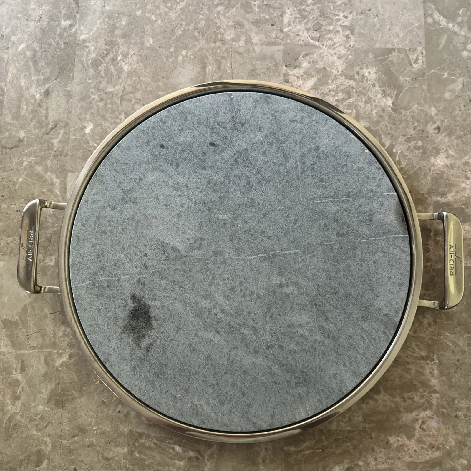 All Clad 13" Heavy Soapstone Pizza Stone & Stainless Steel Frame
Opens in a new window or tab
