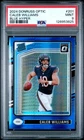 2024 PANINI DONRUSS OPTIC BLUE HYPER #201 CALEB WILLIAMS ROOKIE RC PSA 9