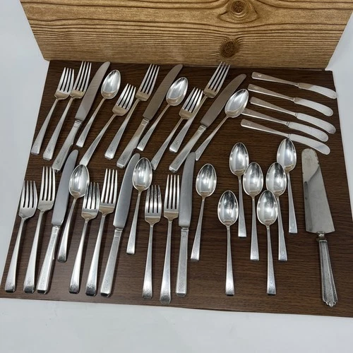 Craftsman by Towle Sterling Silver Flatware Set For 6 PLUS extra pieces