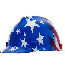Msa Safety 10052945 Hard Hat, V-Gard Freedom Series, Polyethylene, 4 Point